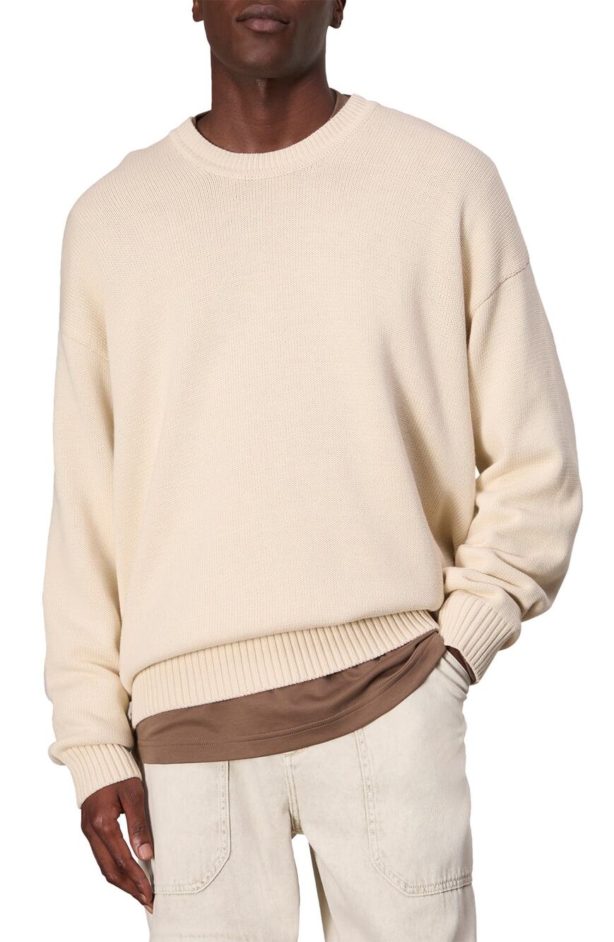 Rag & Bone Organic Cotton Cream Clarkson Sweater Size L